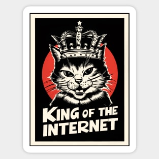 king of the Internet Sticker